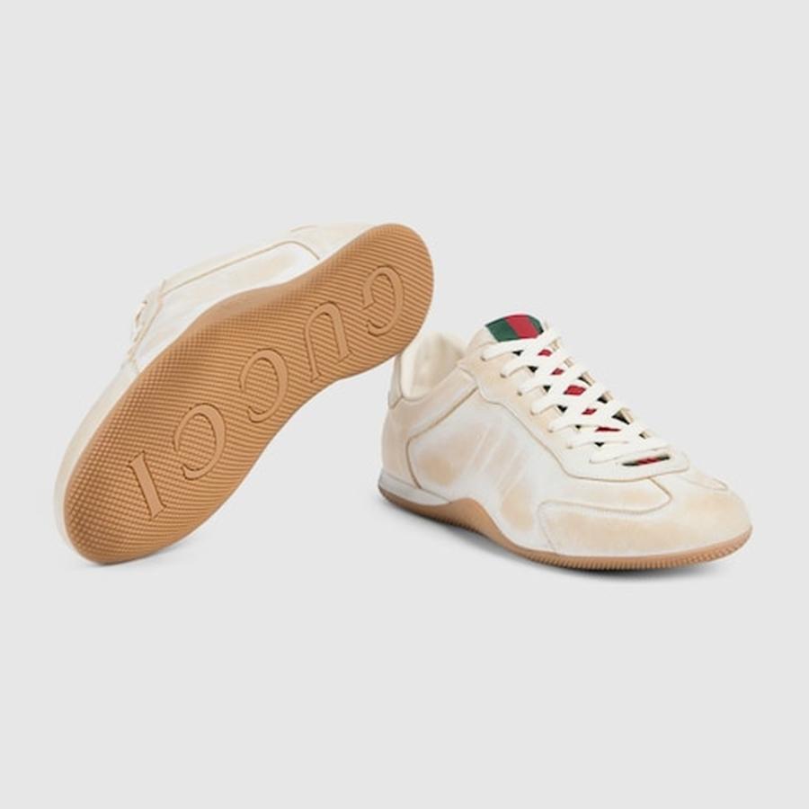 グッチ GUCCI メンズ シフト スニーカー【ホワイト レザー 】【送料無料】【正規品】の画像