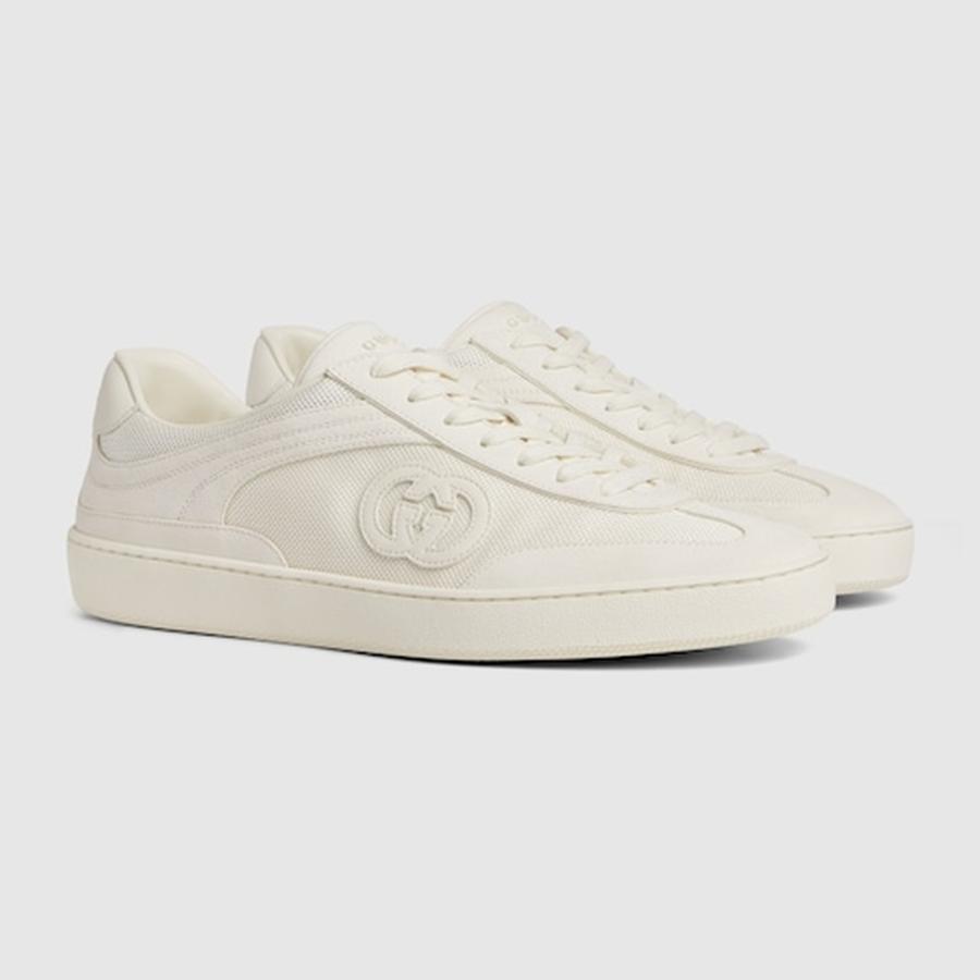 グッチ GUCCI メンズ G75 スニーカー【ホワイト スエード 】【送料無料】【正規品】の画像