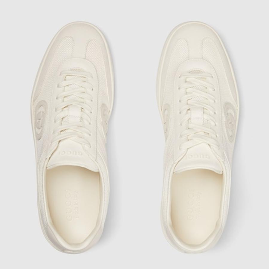 グッチ GUCCI メンズ G75 スニーカー【ホワイト スエード 】【送料無料】【正規品】の画像