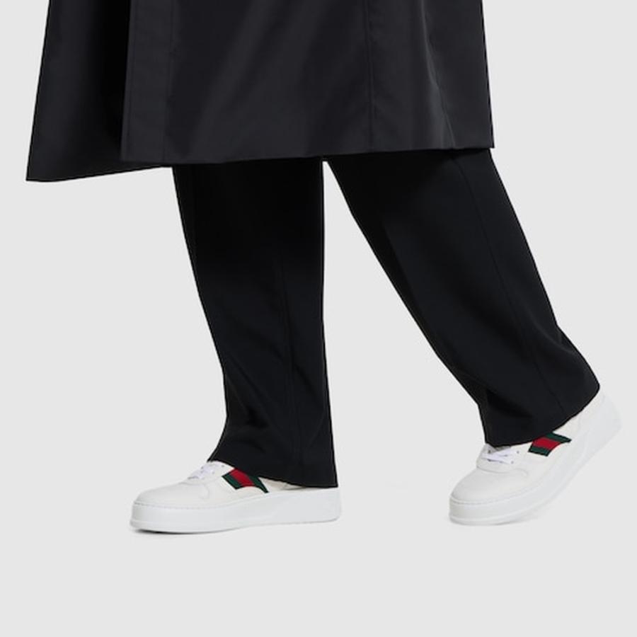 グッチ GUCCI メンズ チャンキースニーカー【ホワイト レザー 】【送料無料】【正規品】の画像