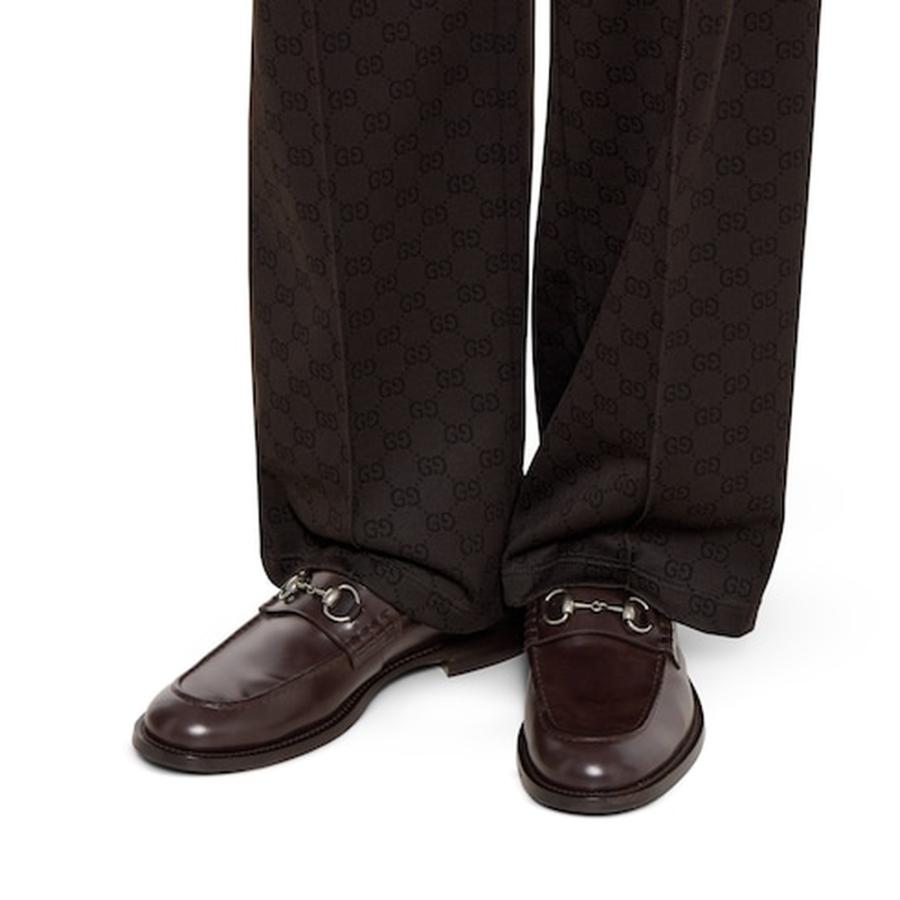 GUCCI（グッチ） メンズ ホースビット付き ローファー【ダークブラウン