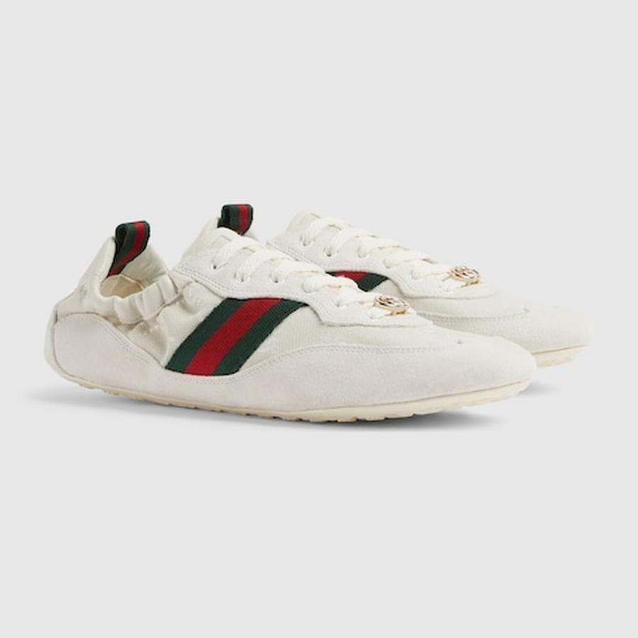 グッチ GUCCI レディース シフト スニーカー【ホワイト GGキャンバス 】【送料無料】【正規品】の画像