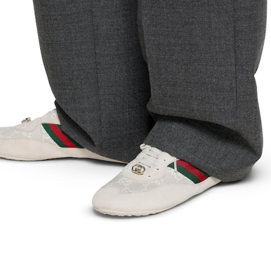 グッチ GUCCI レディース シフト スニーカー【ホワイト GGキャンバス 】【送料無料】【正規品】の画像
