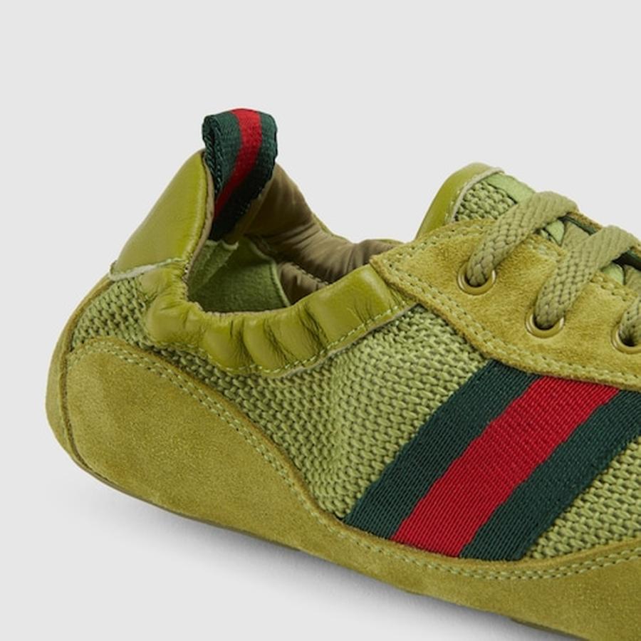 グッチ GUCCI レディース シフト スニーカー【ブライトグリーン ファブリック 】【送料無料】【正規品】の画像