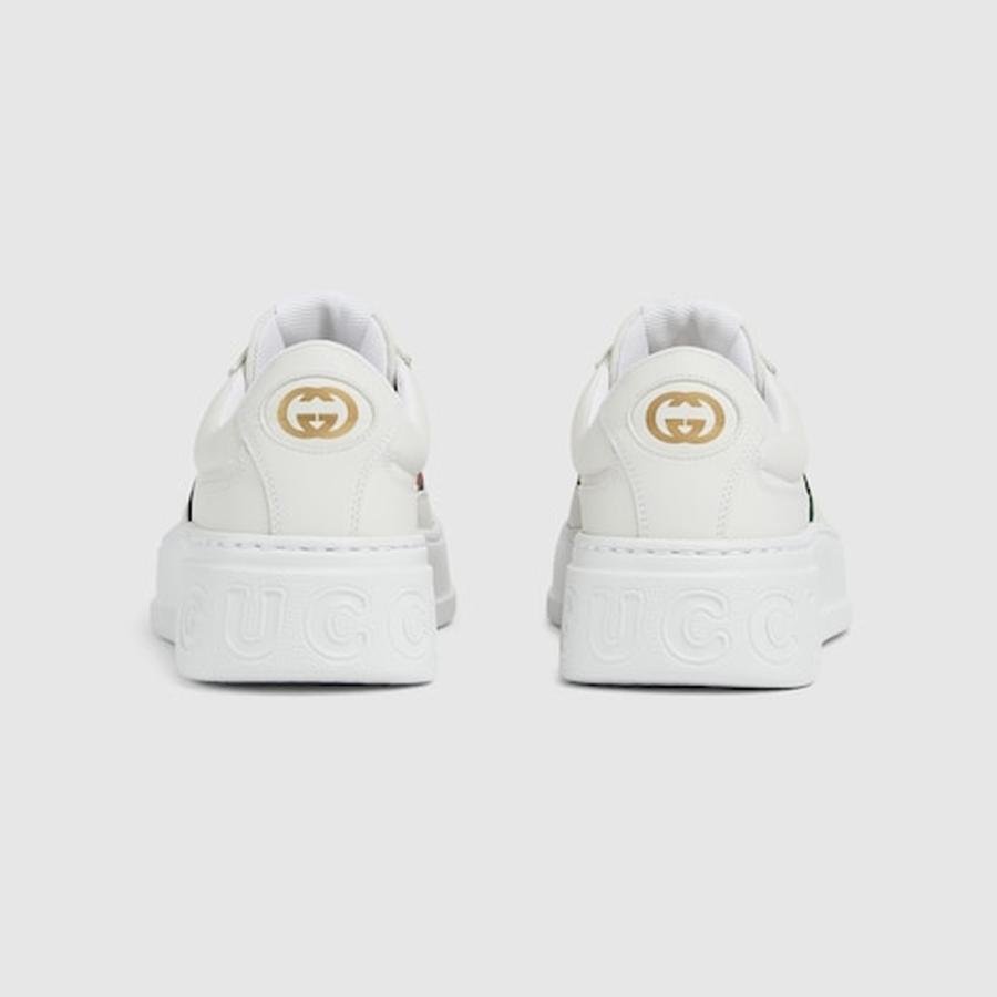 グッチ GUCCI レディース チャンキー スニーカー【ホワイト レザー 】【送料無料】【正規品】の画像