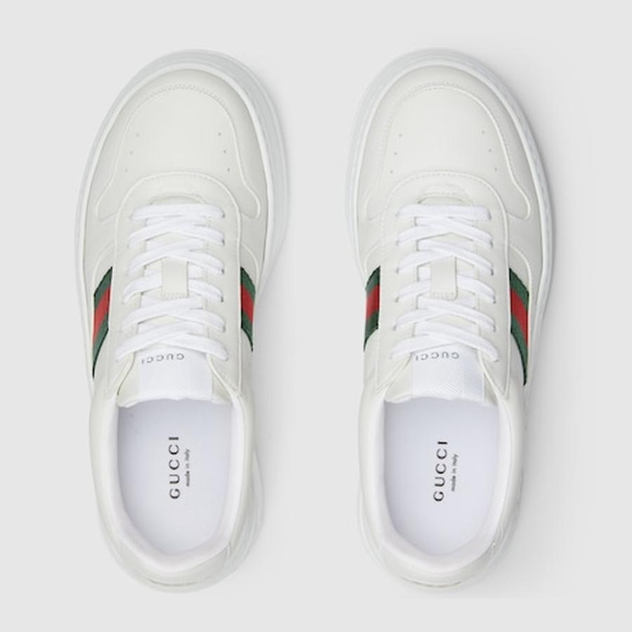 グッチ GUCCI レディース チャンキー スニーカー【ホワイト レザー 】【送料無料】【正規品】の画像