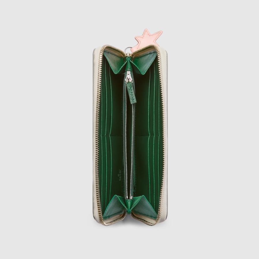 GUCCI（グッチ） レディース ヒグチユウコ バイカラー ジップ 