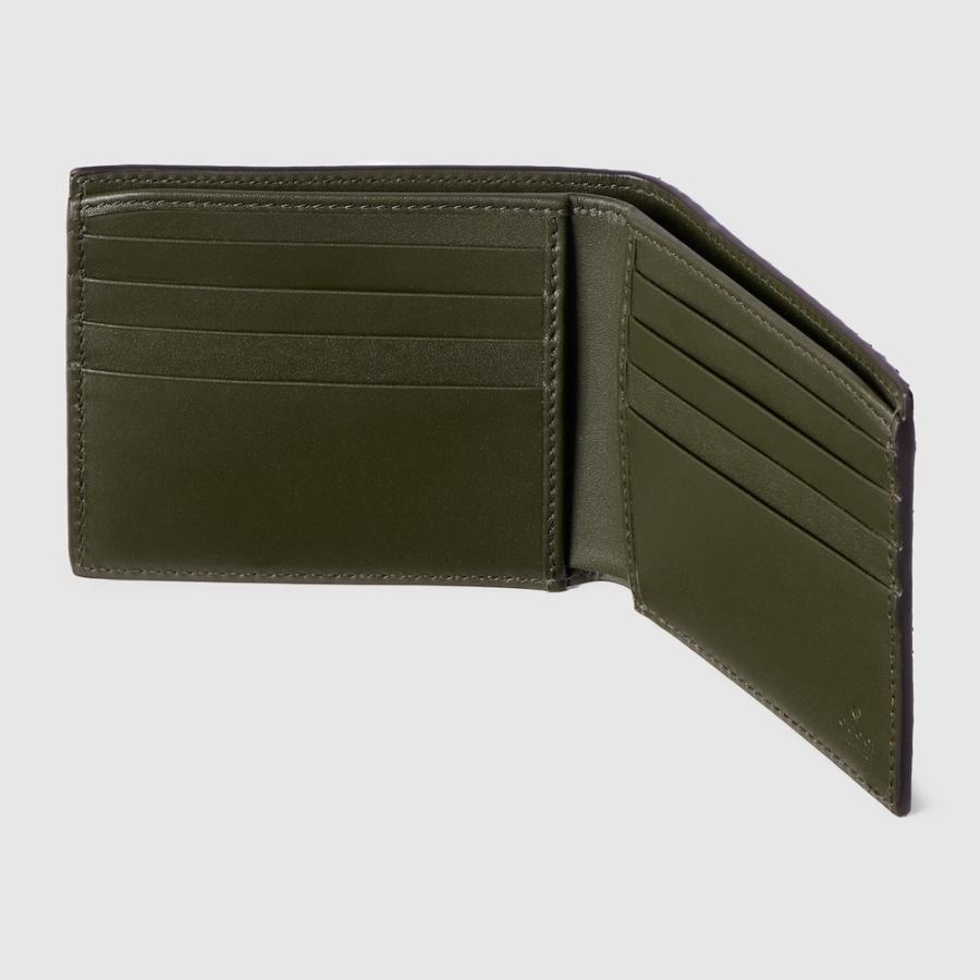 GUCCI（グッチ） メンズ パイソン 二つ折りウォレット財布【フォレスト
