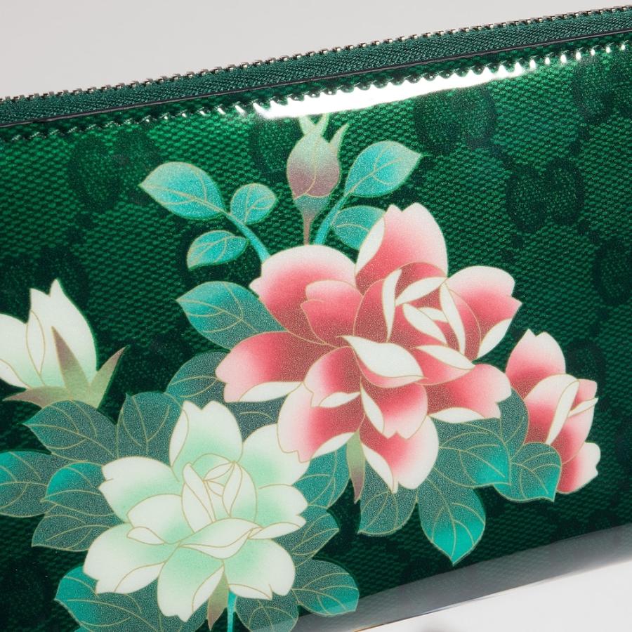 日本限定GUCCI グッチ 2つ折り財布 GG キャット ミントグリーン レザー GUCCI（グッチ） レディース 安藤七宝店 日本限定 ジップアラウンド