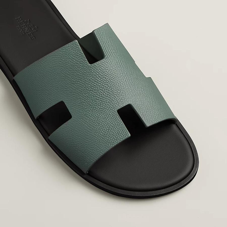 エルメス HERMES メンズ サンダル (イズミール)【ヴェール・セードル / マロン・エベンヌ 】【送料無料】【正規品】の画像