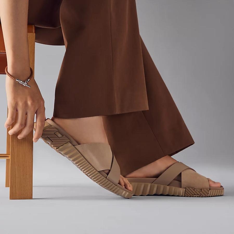 エルメス HERMES メンズ サンダル (インフラ)【ベージュ・サーブル 】【送料無料】【正規品】の画像