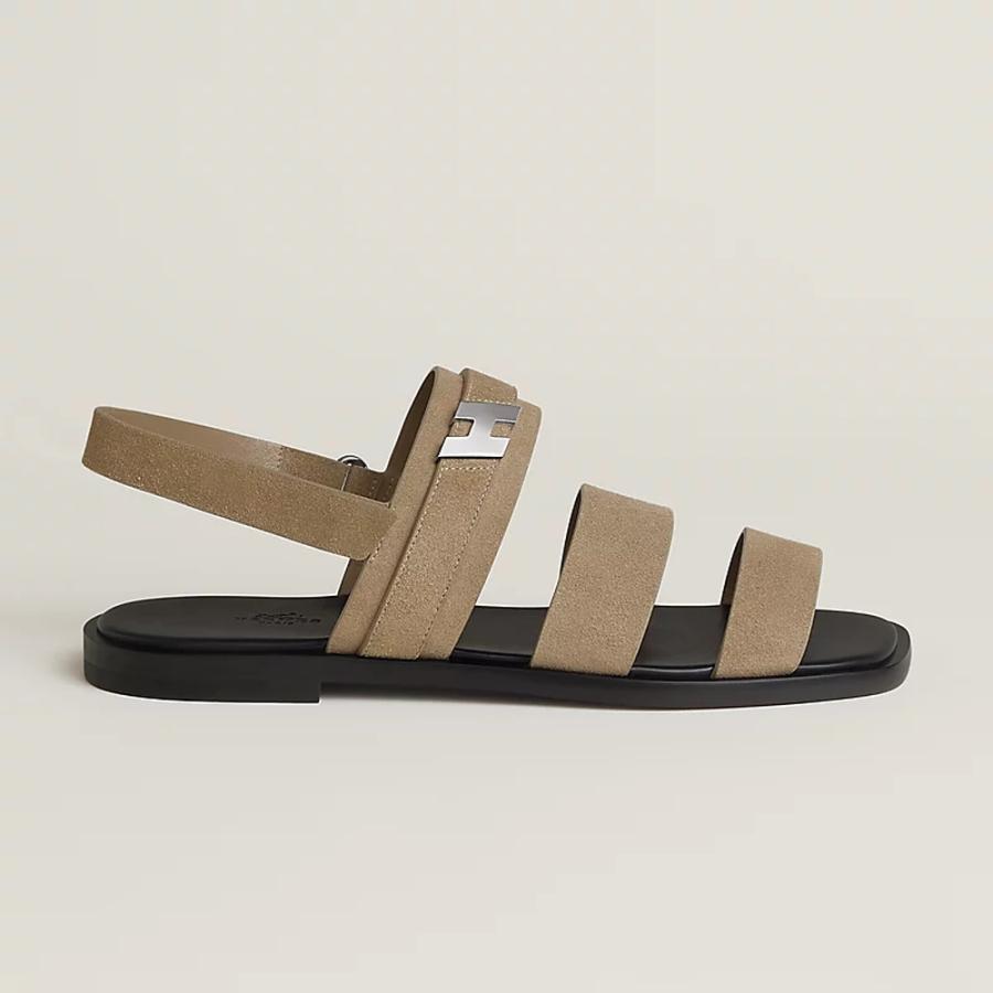 HERMES（エルメス） メンズ サンダル (マイキー)【ベージュ・サーブル