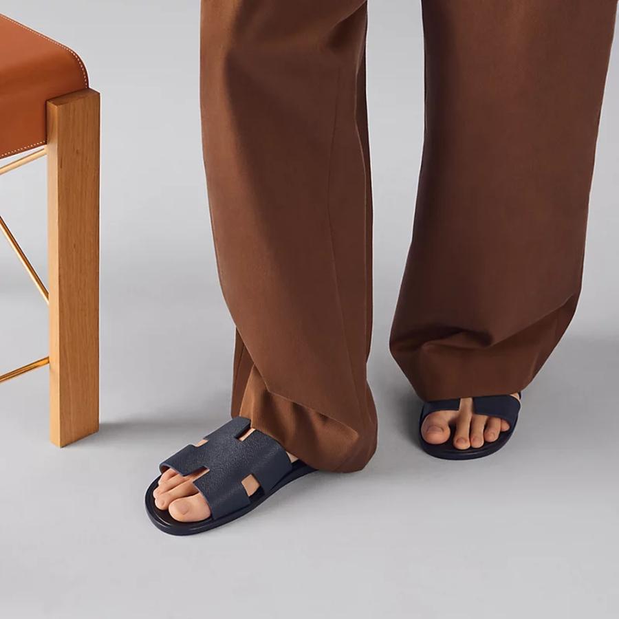 エルメス HERMES メンズ サンダル (イズミール)【マリン 】【送料無料】【正規品】の画像