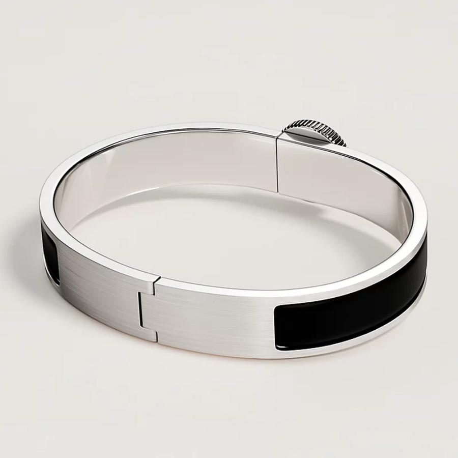 エルメス HERMES メンズ エナメルブレスレット (クリック・クルー・ド・セル)【ブラック 】【送料無料】【正規品】の画像