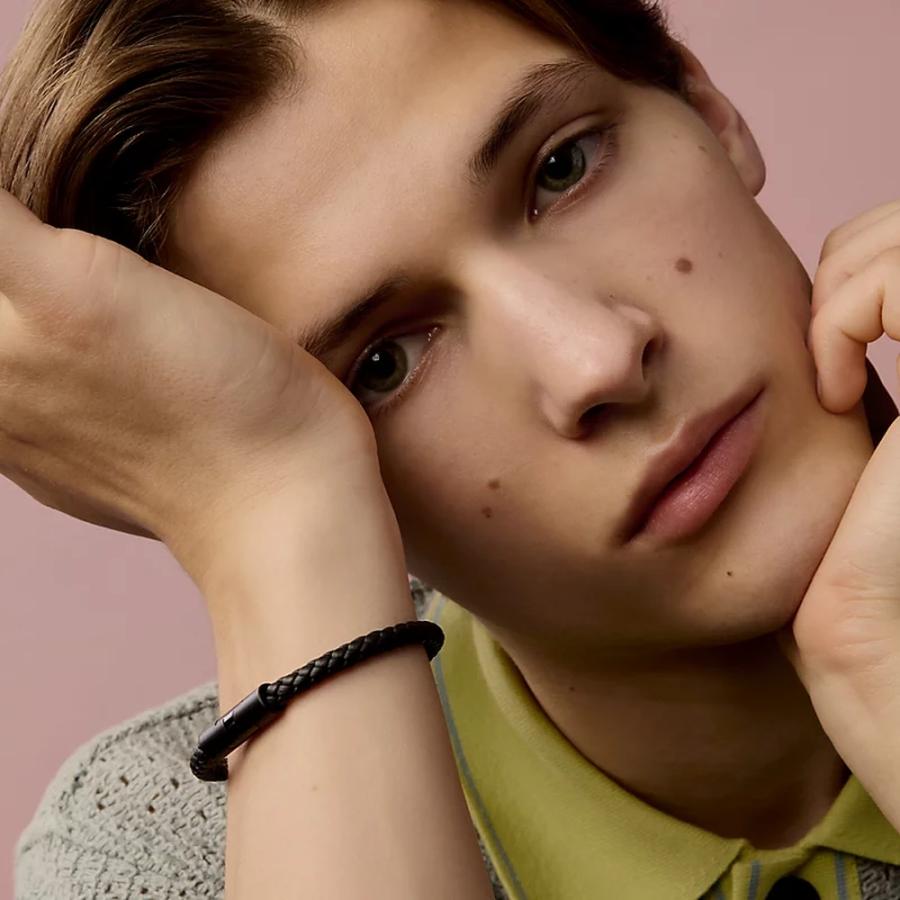 エルメス HERMES メンズ ブレスレット (パズルH)【ブラック 】【送料無料】【正規品】の画像