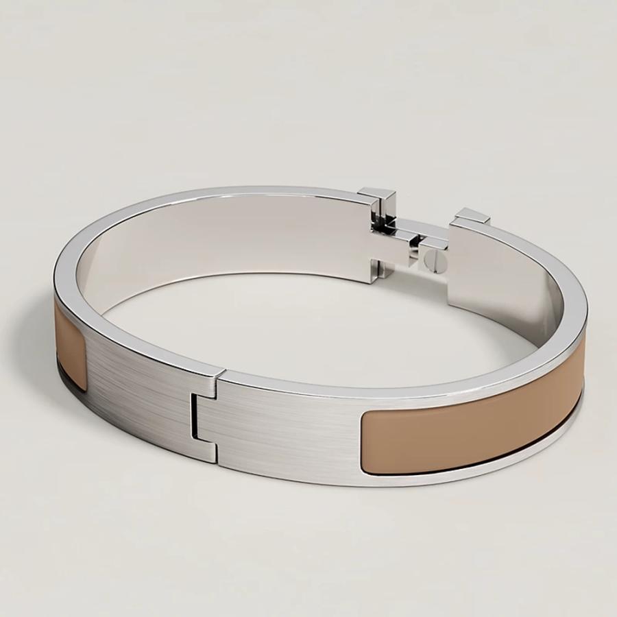 エルメス HERMES メンズ エナメルブレスレット (クリックHH)【マロン 】【送料無料】【正規品】の画像