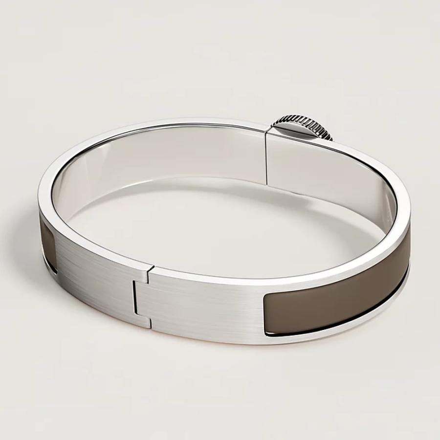 エルメス HERMES メンズ エナメルブレスレット (クリック・クルー・ド・セル)【グレー 】【送料無料】【正規品】の画像