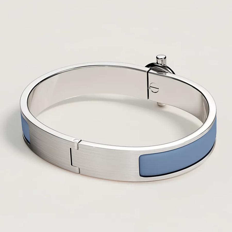 エルメス HERMES メンズ エナメルブレスレット (クリック/グレナン)【ブルー 】【送料無料】【正規品】の画像