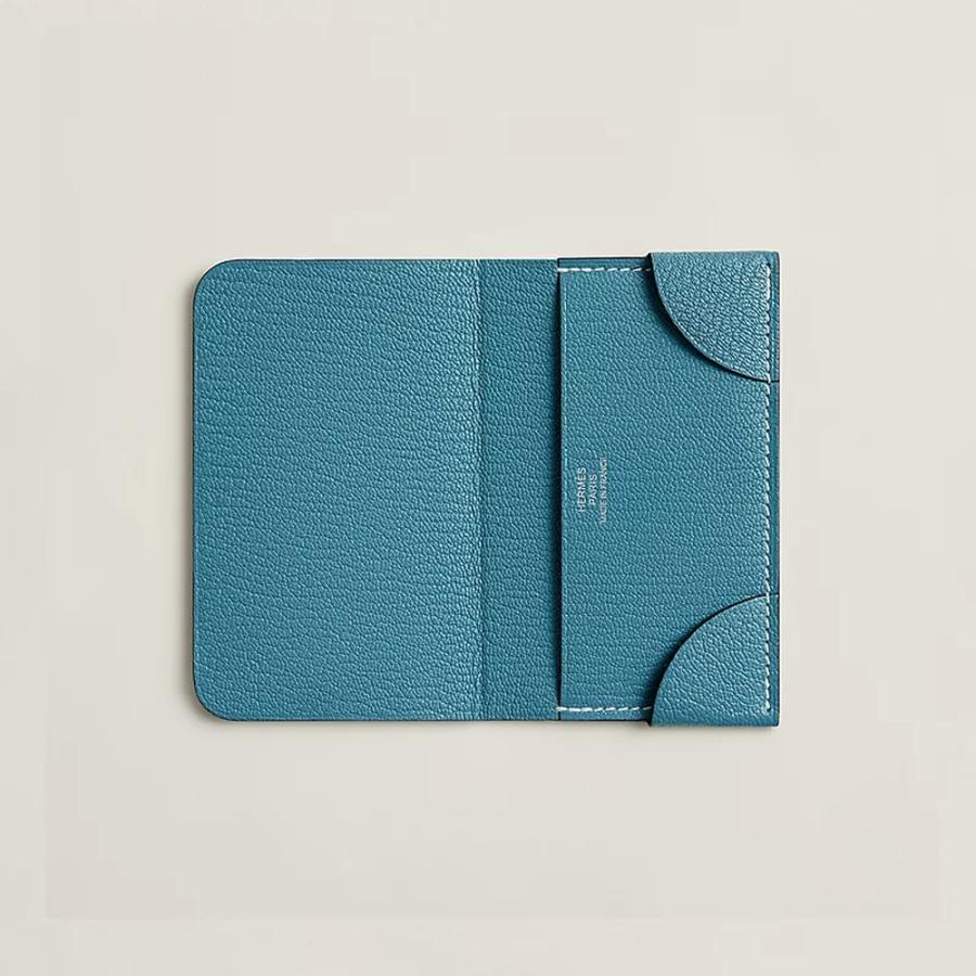 エルメス HERMES メンズ カードケース (コワン ドゥ マル)【ブルー 】【送料無料】【正規品】の画像