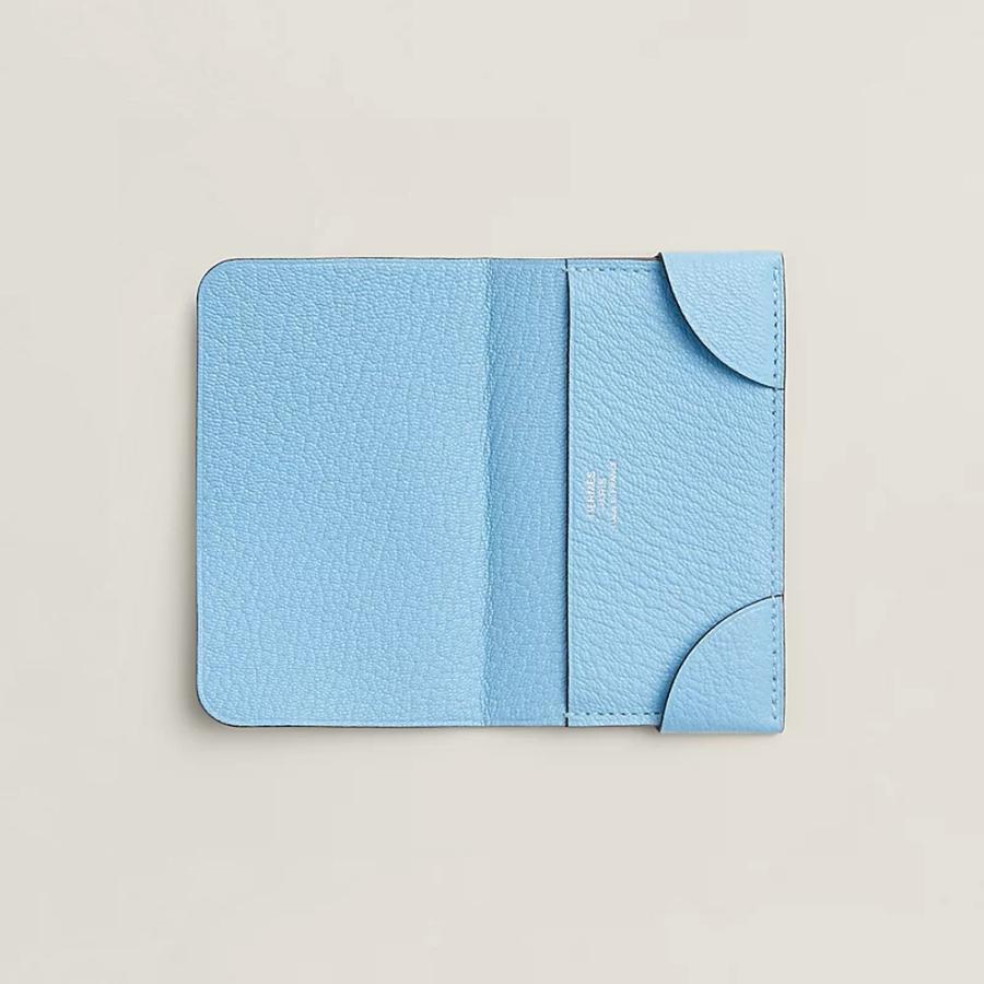 エルメス HERMES メンズ カードケース (コワン ドゥ マル)【ブルー 】【送料無料】【正規品】の画像