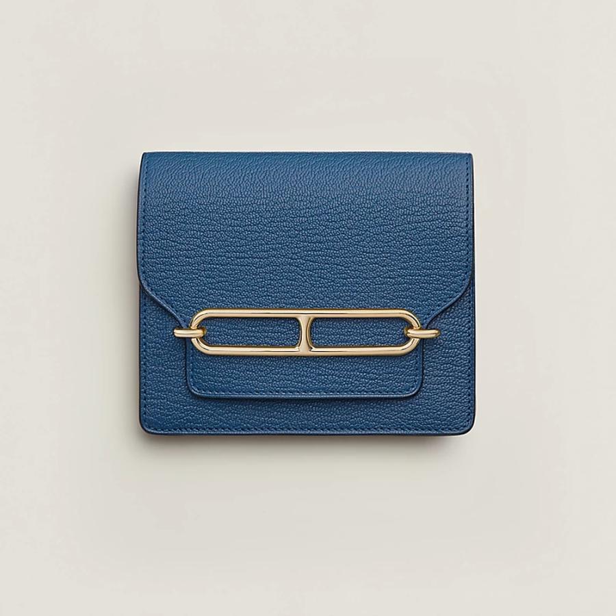 HERMES（エルメス） メンズ 財布 (ルリ) スリム【ブルー 】【送料無料 