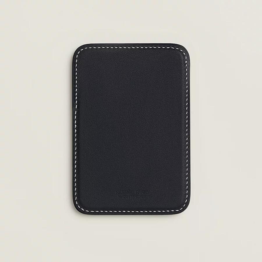エルメス HERMES メンズ カードケース (MagSafe) エマン シェーヌ ダンクル【ブルー 】【送料無料】【正規品】の画像