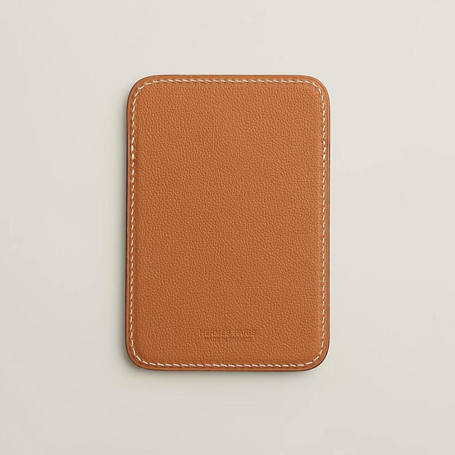 エルメス HERMES メンズ カードケース (MagSafe) エマン カエル【グリーン 】【送料無料】【正規品】の画像