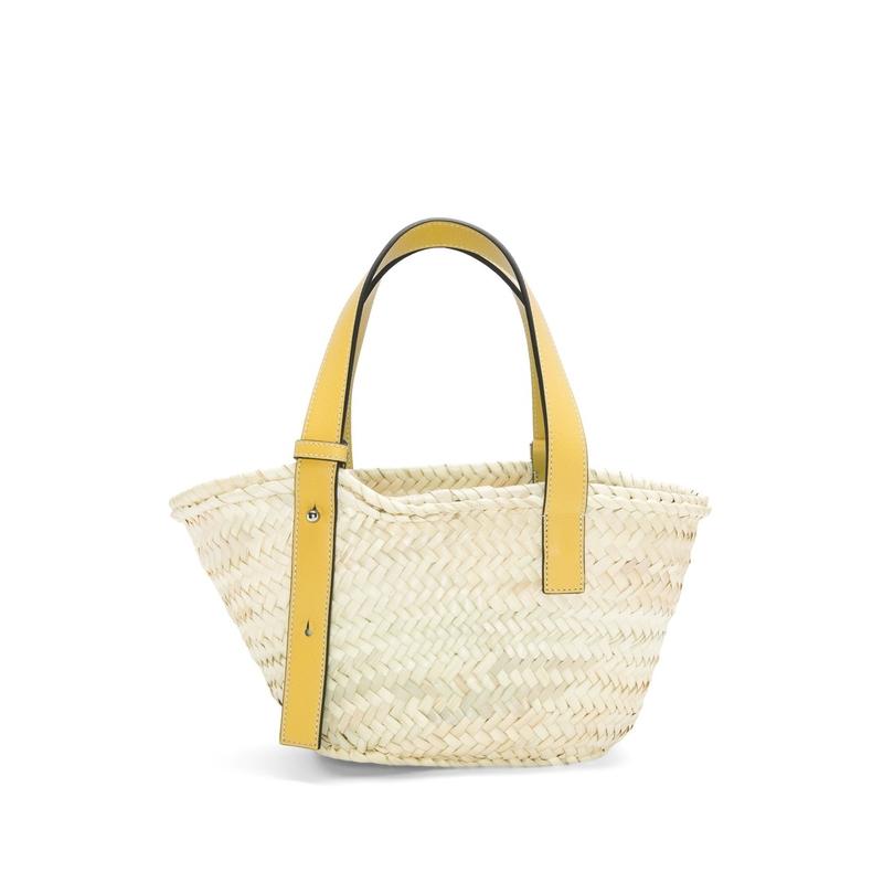 LOEWE アナグラム バスケットバッグ スモール イラカヤシ カーフ