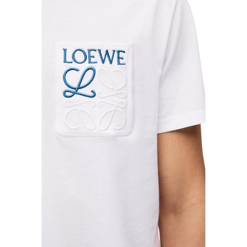 ロエベ LOEWE 2024春夏 メンズ リラックスフィットTシャツ(コットン)【ホワイト 】【送料無料】【正規品】｜celebrity｜04