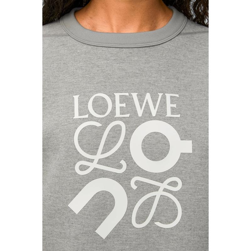LOEWE ロエベ メンズ ×ON コラボ スウェットシャツ【グレー LOEWE ロエベ メンズ ×ON コラボ スウェットシャツ【グレー