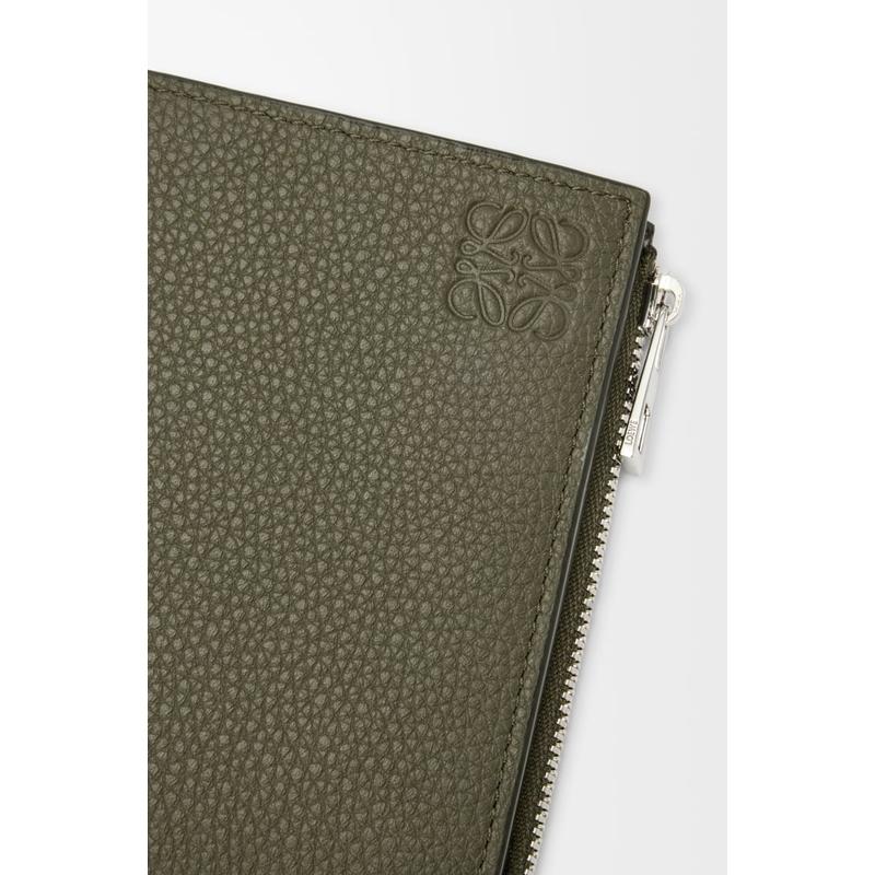 LOEWE（ロエベ） メンズ スリム コンパクト ウォレット 財布【カーキ