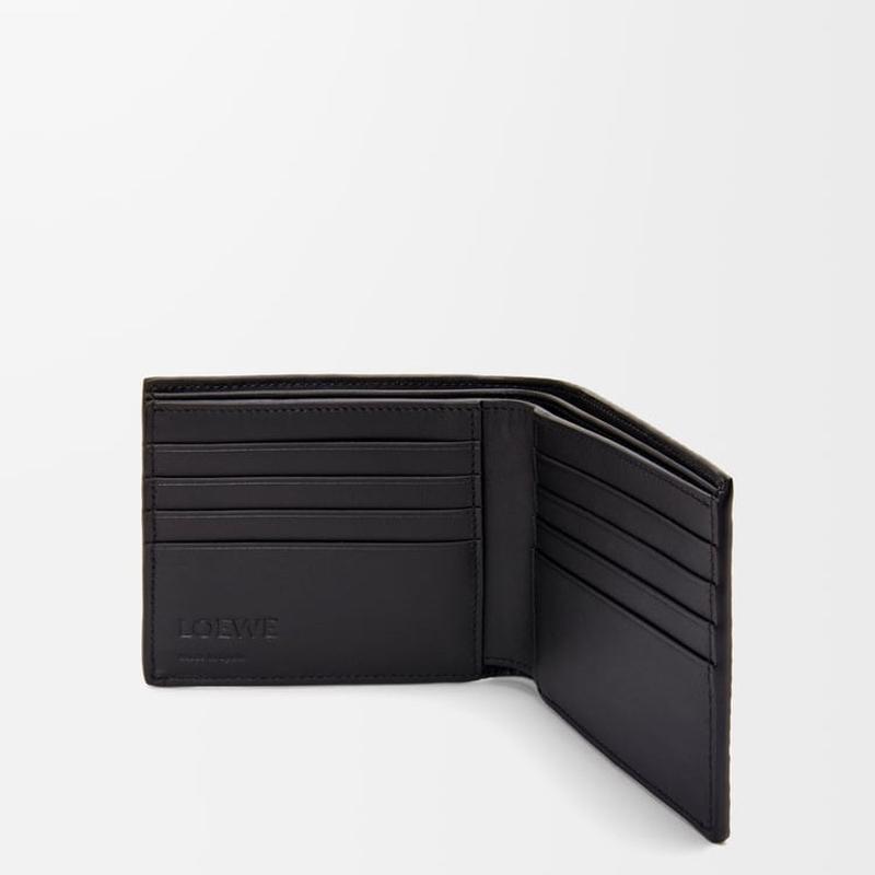 LOEWE（ロエベ） メンズ バイフォールド ウォレット 財布【ブラック