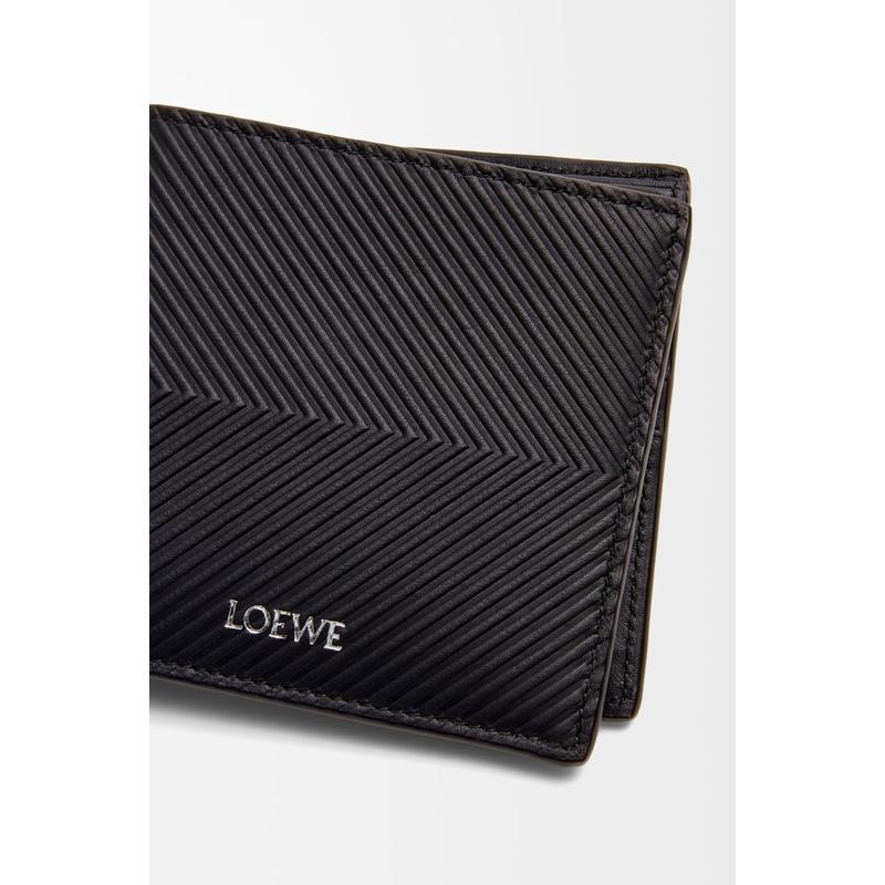 LOEWE（ロエベ） メンズ バイフォールド ウォレット 財布【ブラック