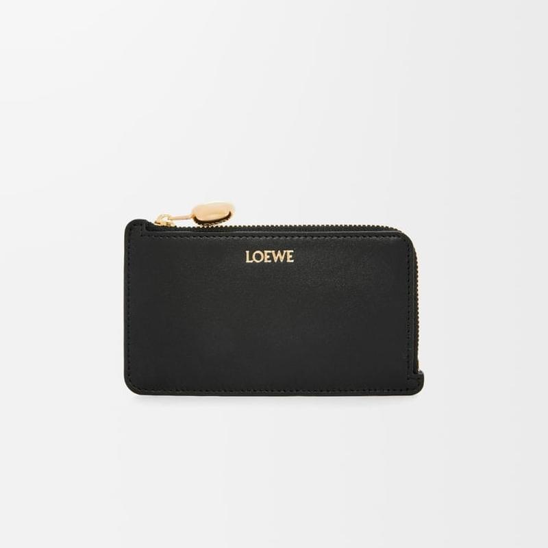 LOEWE（ロエベ） レディース ぺブル コインカードホルダー【ブラック