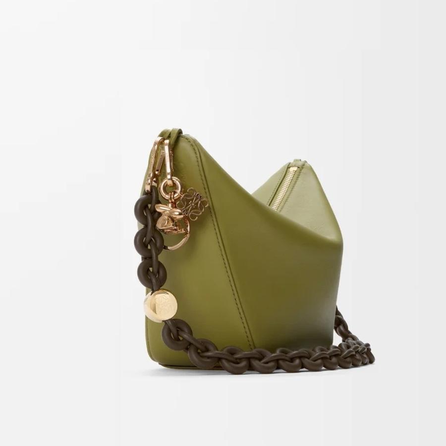 LOEWE（ロエベ） レディース アナグラム キーリング【ゴールド