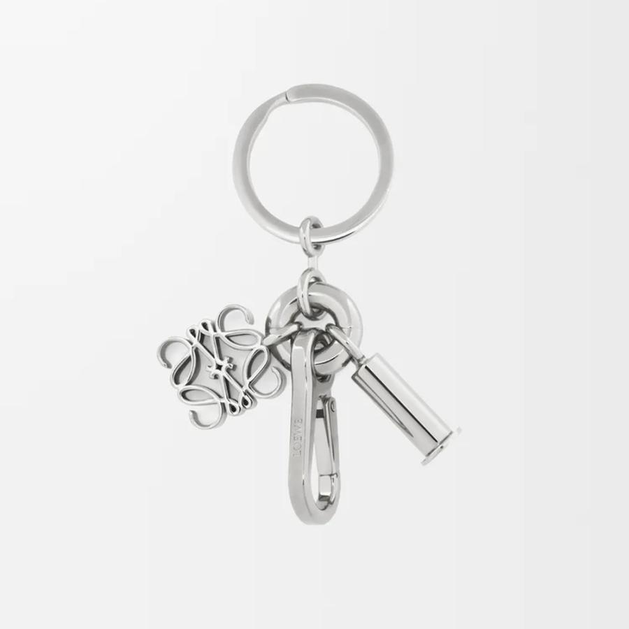 LOEWE（ロエベ） レディース アナグラム キーリング【シルバー