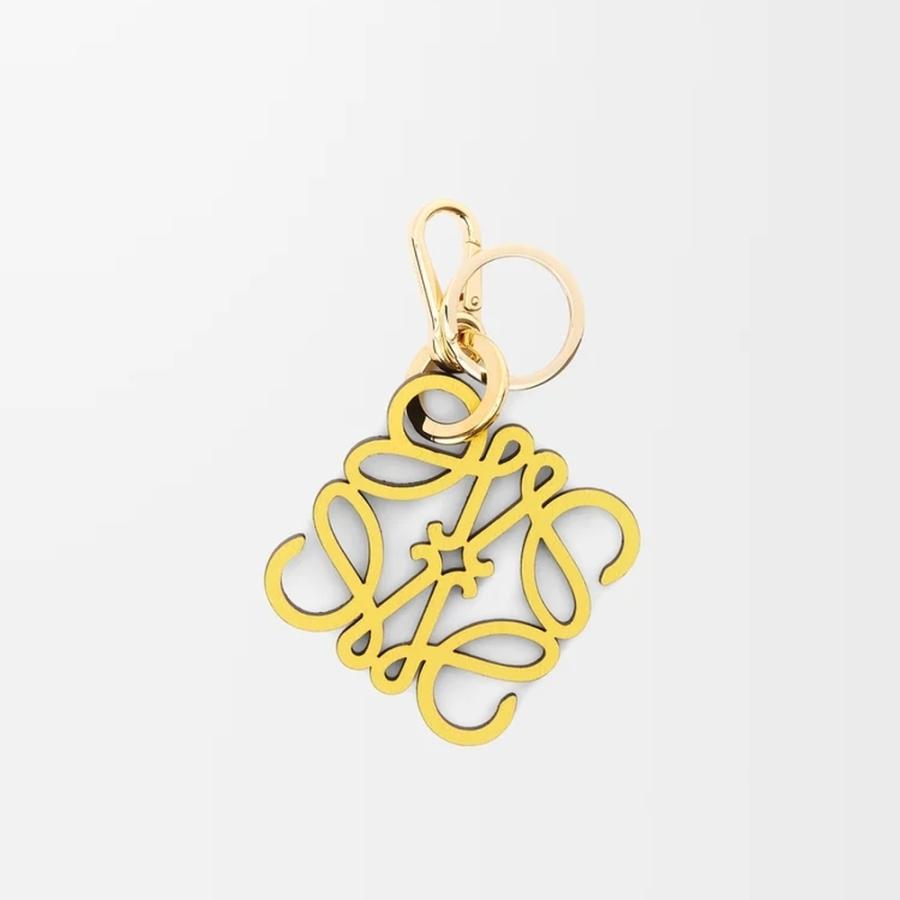 LOEWE（ロエベ） レディース アナグラムチャーム【イエロー/ゴールド