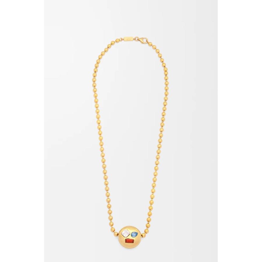 ロエベアナグラムゴールドネックレス正規品