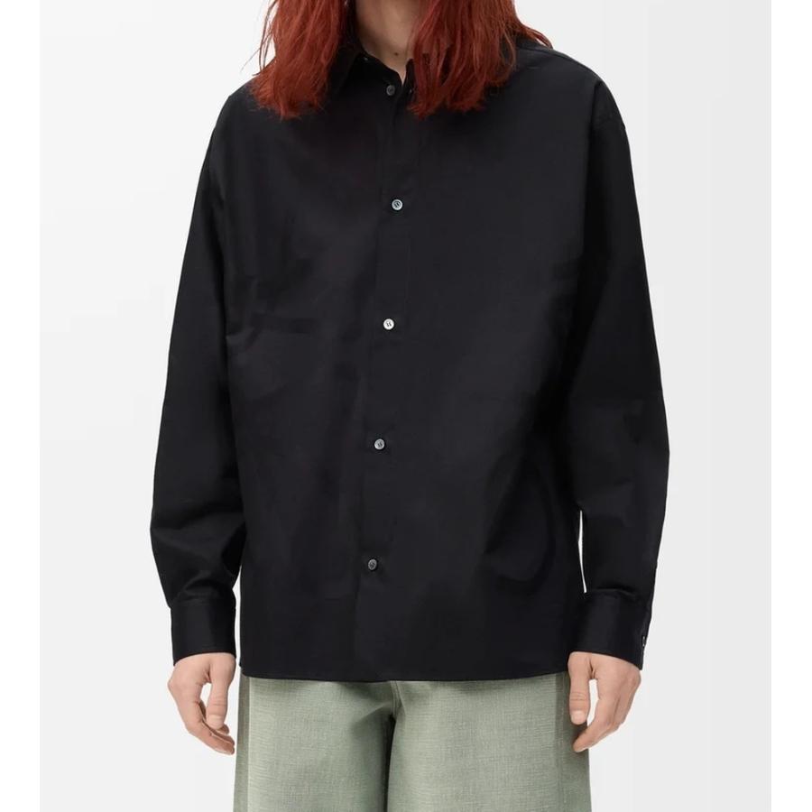 LOEWE（ロエベ） LOEWE 2025秋冬メンズ アナグラム シャツ【ブラック