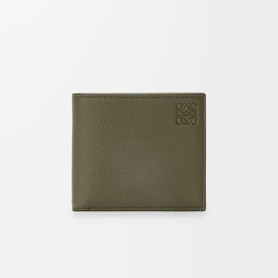 LOEWE 財布　カーキ　三つ折り　ロエベ LOEWE（ロエベ） 財布 レディース ブランド 三つ折り財布 レザー