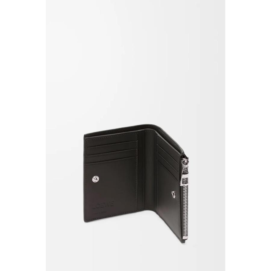 ロエベ LOEWE 2025秋冬メンズ スリム コンパクト ウォレット 財布（テクスチャードクラシックカーフ）【ダークグレー 】【送料無料】【正規品】の画像