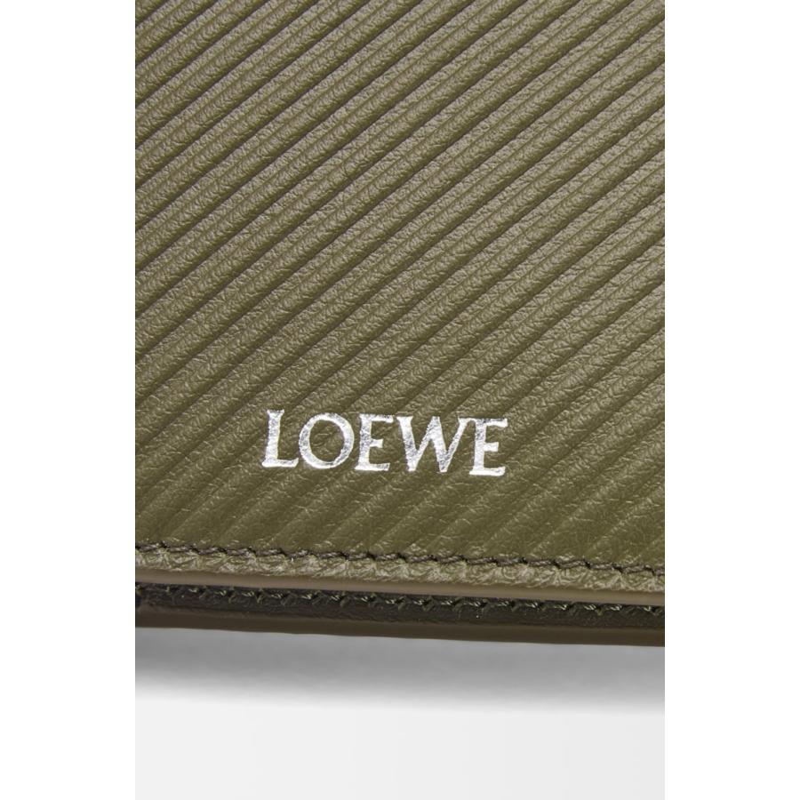 ロエベ LOEWE 2025秋冬メンズ スリム コンパクト ウォレット 財布（テクスチャードクラシックカーフ）【ダークカーキグリーン 】【送料無料】【正規品】の画像
