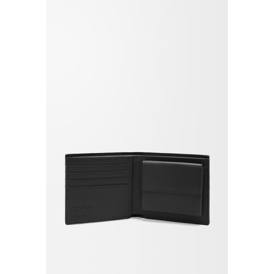 ロエベ LOEWE 2025秋冬メンズ バイフォールド コインウォレット 財布（テクスチャードクラシックカーフ）【ブラック 】【送料無料】【正規品】の画像