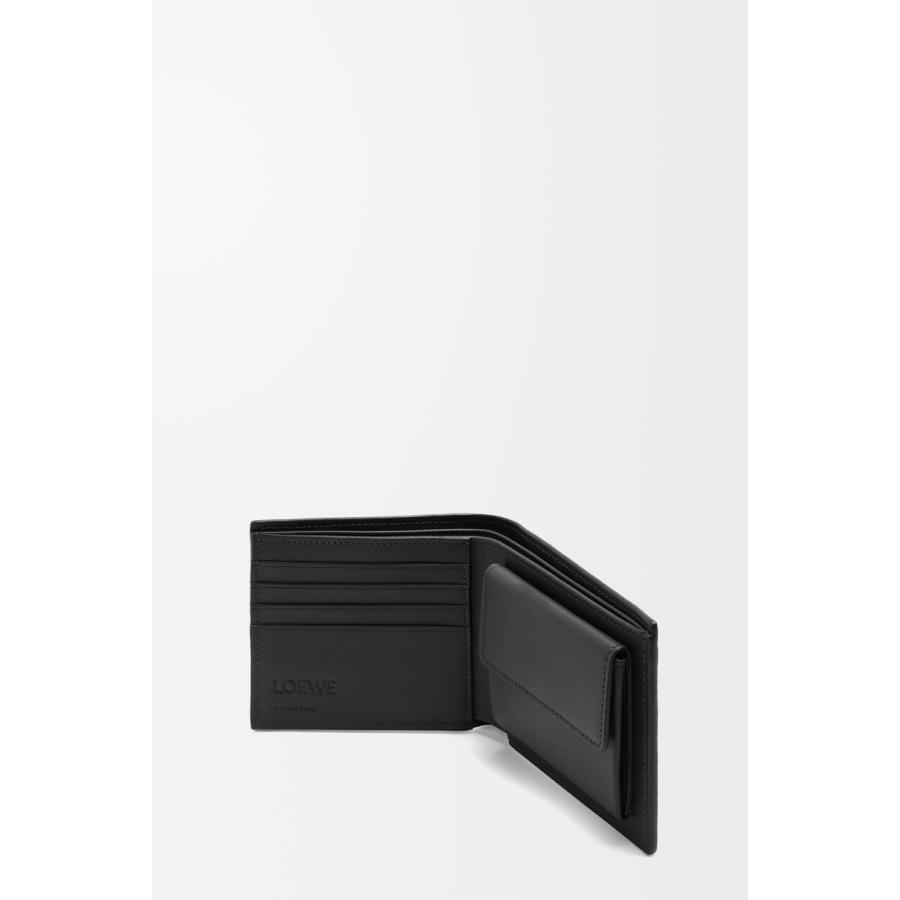 ロエベ LOEWE 2025秋冬メンズ バイフォールド コインウォレット 財布（テクスチャードクラシックカーフ）【ブラック 】【送料無料】【正規品】の画像