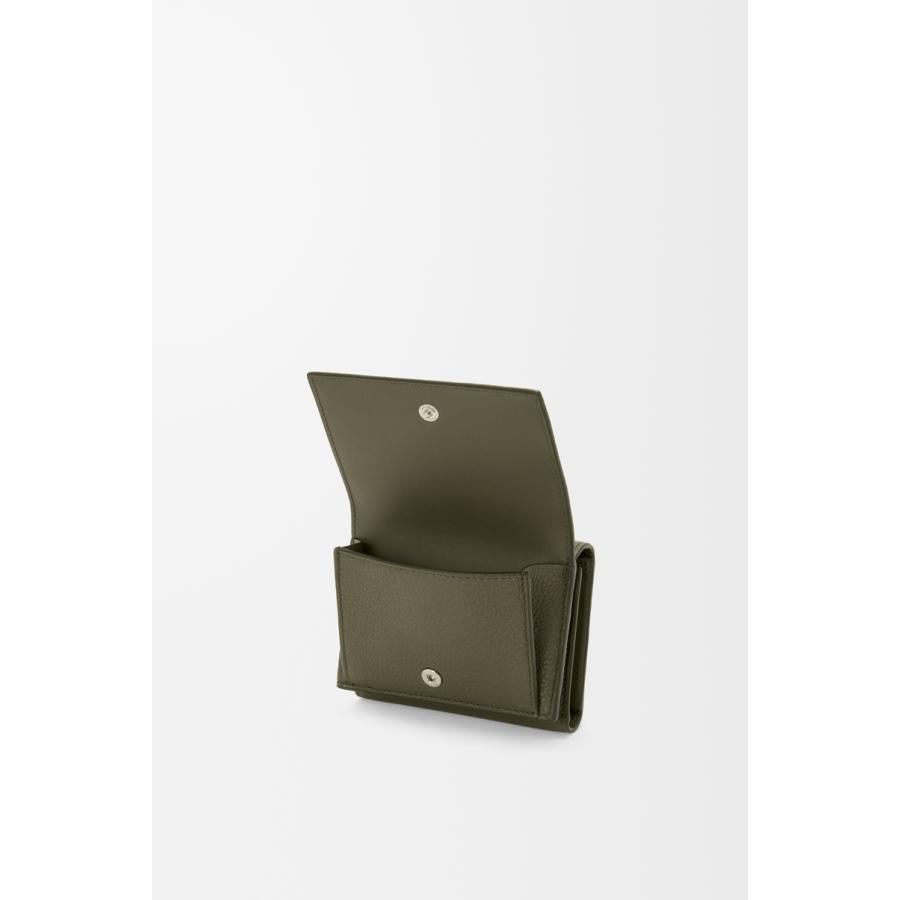 ロエベ LOEWE 2025秋冬メンズ トライフォールド ウォレット 財布（ソフトグレインカーフ）【カーキグリーン 】【送料無料】【正規品】の画像