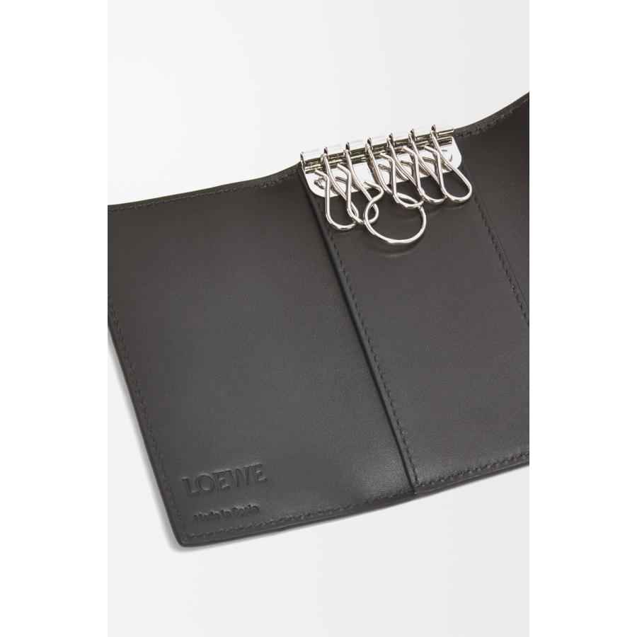 LOEWE メンズ キーケース ブラック LOEWE（ロエベ） LOEWE 2025秋冬メンズ キーケース（ソフトグレイン
