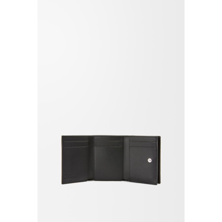 ロエベ LOEWE 2025秋冬メンズ トライフォールド ウォレット 財布（ソフトグレインカーフ）【ブラック 】【送料無料】【正規品】の画像