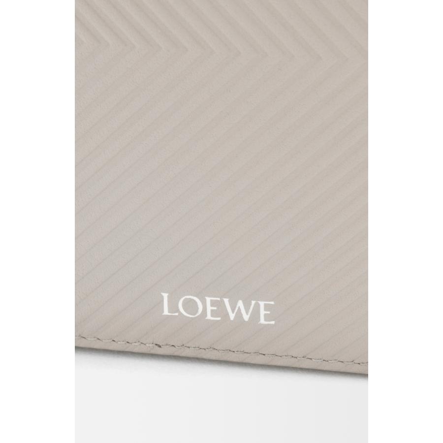 ロエベ LOEWE 2025秋冬メンズ スリム コンパクト ウォレット 財布（テクスチャードクラシックカーフ）【シェルグレー 】【送料無料】【正規品】の画像