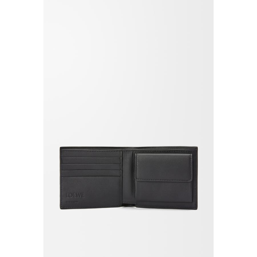 ロエベ LOEWE 2025秋冬メンズ バイフォールド コインウォレット 財布（ソフトグレインカーフ）【アンスラサイト 】【送料無料】【正規品】の画像