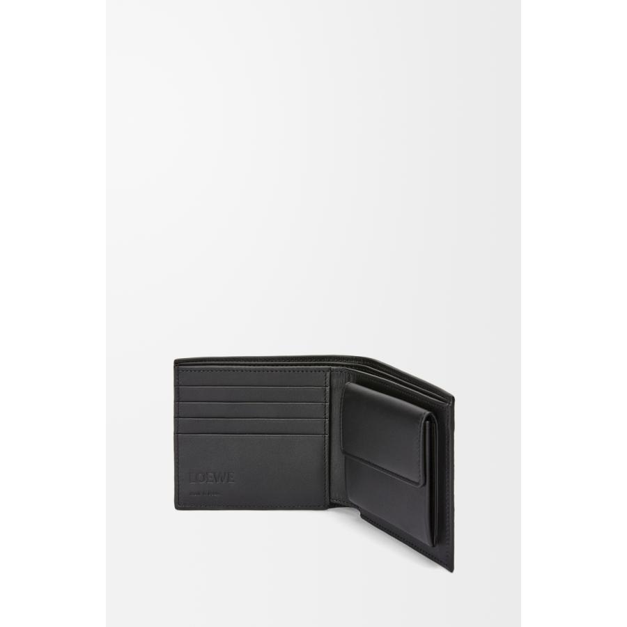 ロエベ LOEWE 2025秋冬メンズ バイフォールド コインウォレット 財布（ソフトグレインカーフ）【アンスラサイト 】【送料無料】【正規品】の画像